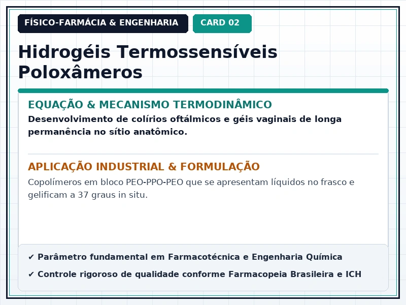 Cartão Técnico 2 - Polímeros e Hidrogéis em Farmácia