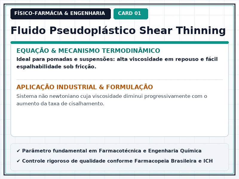 Cartão Técnico 1 - Reologia Farmacêutica e Escoamento de Fluidos
