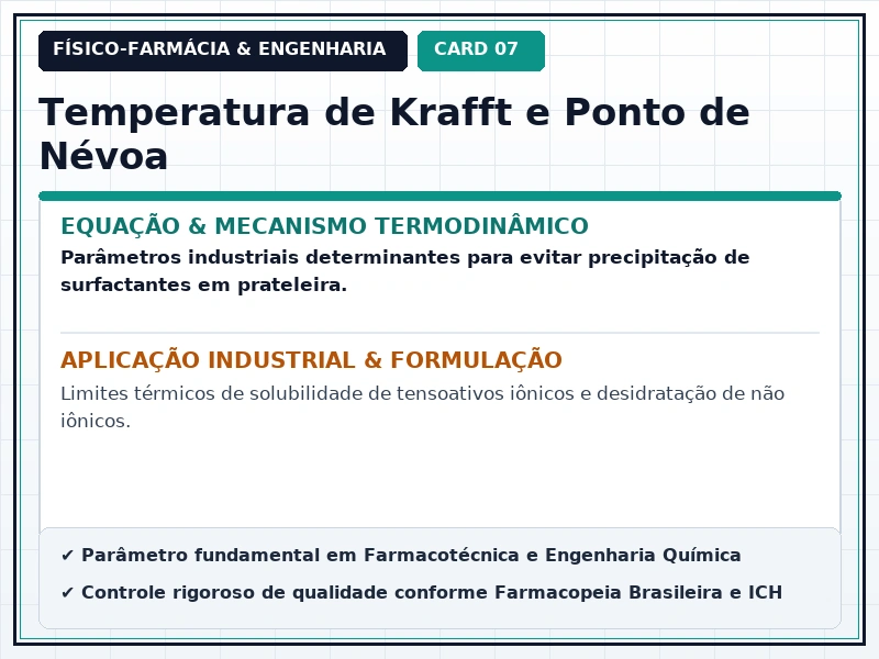 Cartão Técnico 7 - Sistemas Coloidais e Micelas