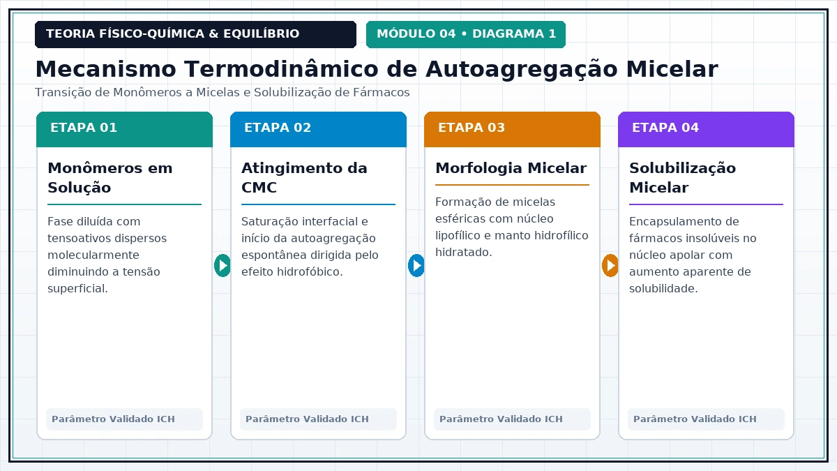Diagrama Físico-Químico Teórico - Sistemas Coloidais e Micelas
