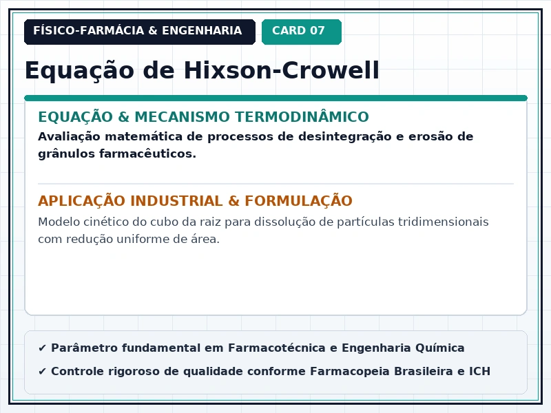 Cartão Técnico 7 - Solubilidade e Cinética de Dissolução