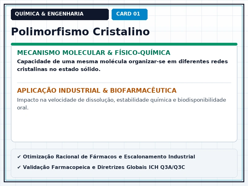Cartão Técnico 1 - Cristalografia e Polimorfismo Farmacêutico