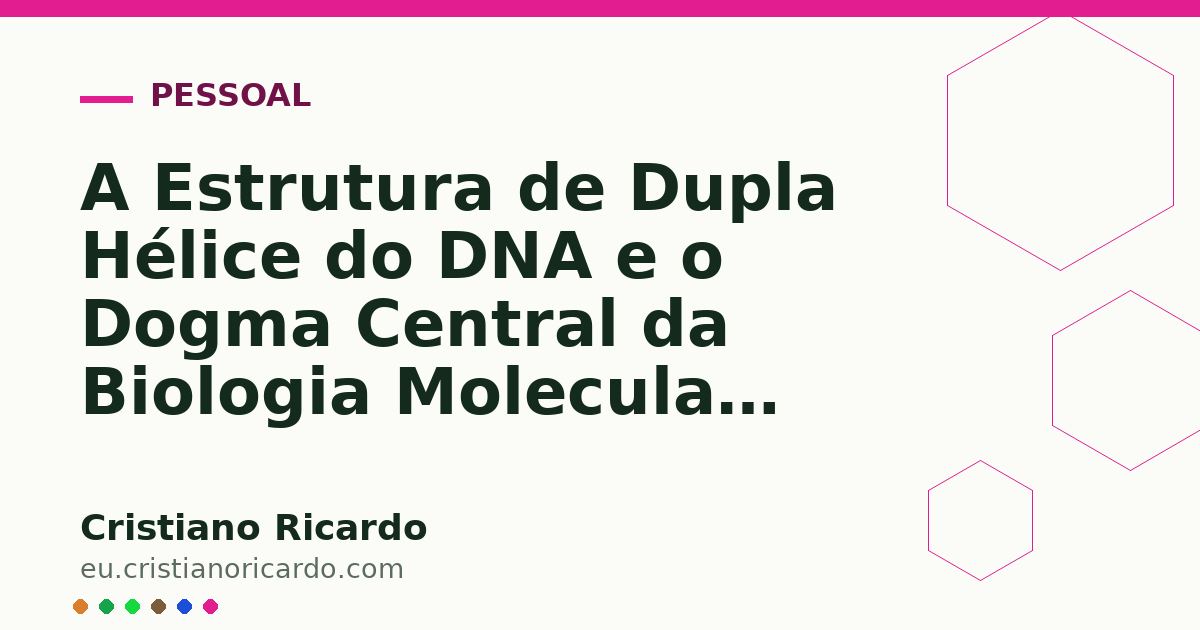 Card OG automático: A Estrutura de Dupla Hélice do DNA e o Dogma Central da Biologia Molecular (Marco da Ciência — Ensaio Histórico 2026)