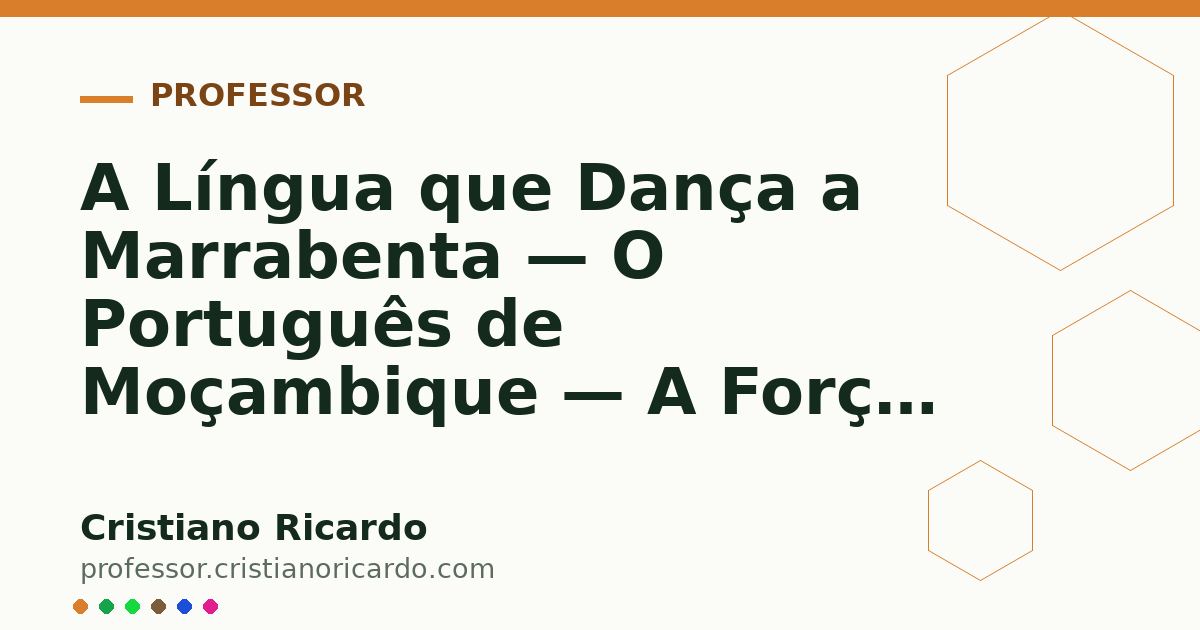 Card OG automático: A Língua que Dança a Marrabenta — O Português de Moçambique — A Força das Palavras 2009
