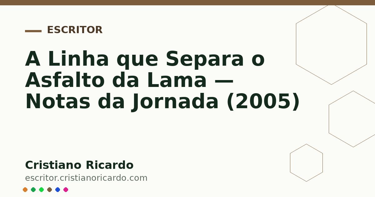 Card OG automático: A Linha que Separa o Asfalto da Lama — Notas da Jornada (2005)
