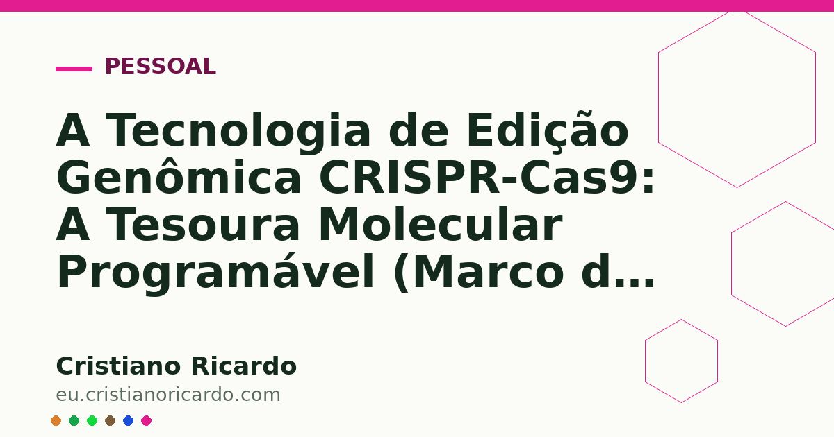 Card OG automático: A Tecnologia de Edição Genômica CRISPR-Cas9: A Tesoura Molecular Programável (Marco da Ciência — Ensaio Histórico 2021)