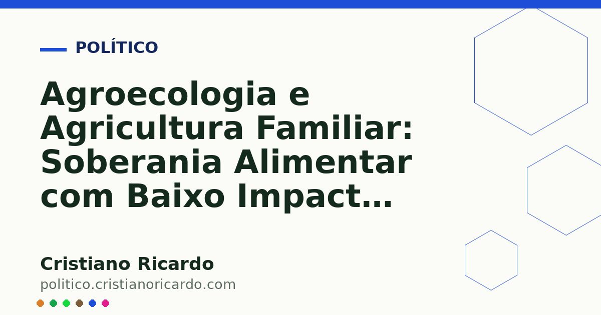 Card OG automático: Agroecologia e Agricultura Familiar: Soberania Alimentar com Baixo Impacto (Edição 2026)