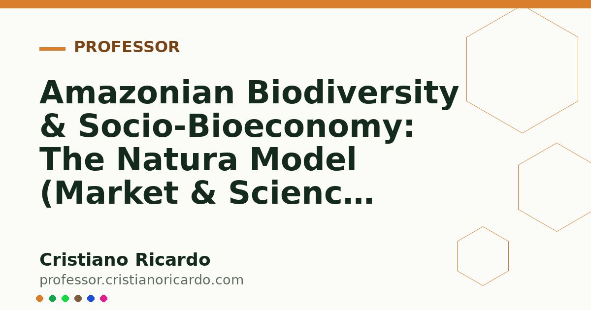 Card OG automático: Amazonian Biodiversity & Socio-Bioeconomy: The Natura Model (Market & Science Review 2021)