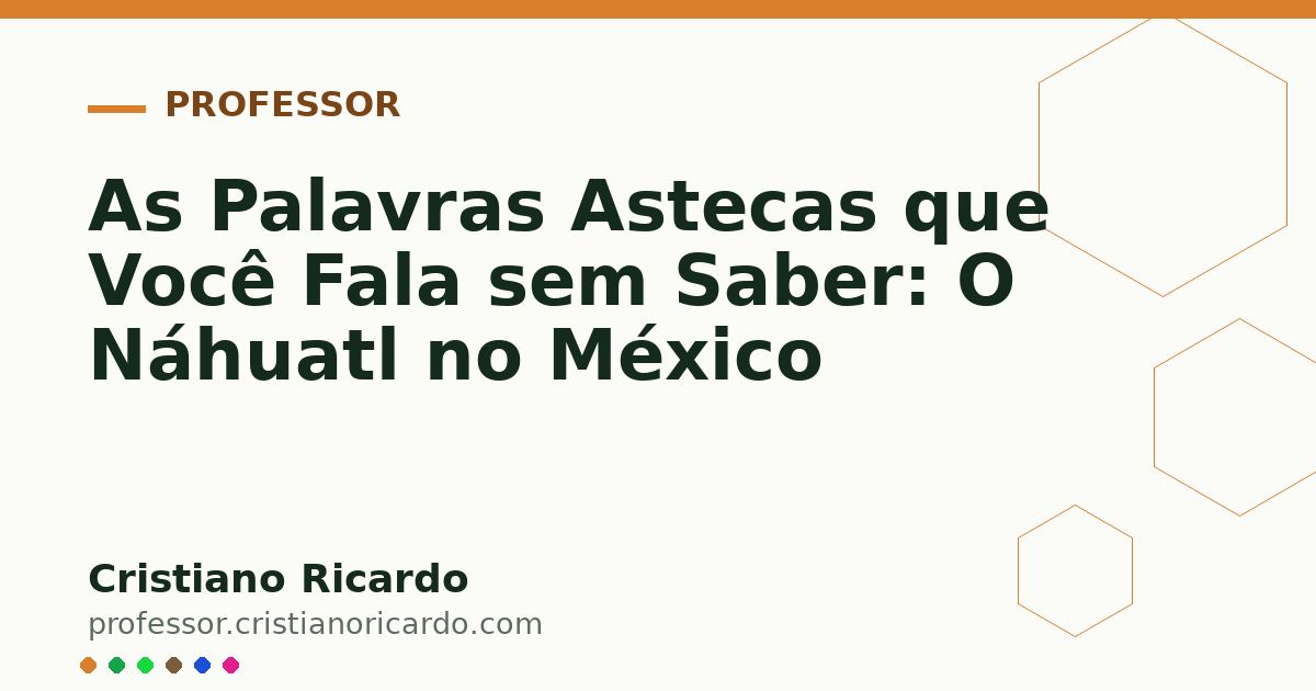 Card OG automático: As Palavras Astecas que Você Fala sem Saber: O Náhuatl no México