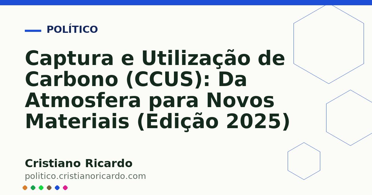 Card OG automático: Captura e Utilização de Carbono (CCUS): Da Atmosfera para Novos Materiais (Edição 2025)