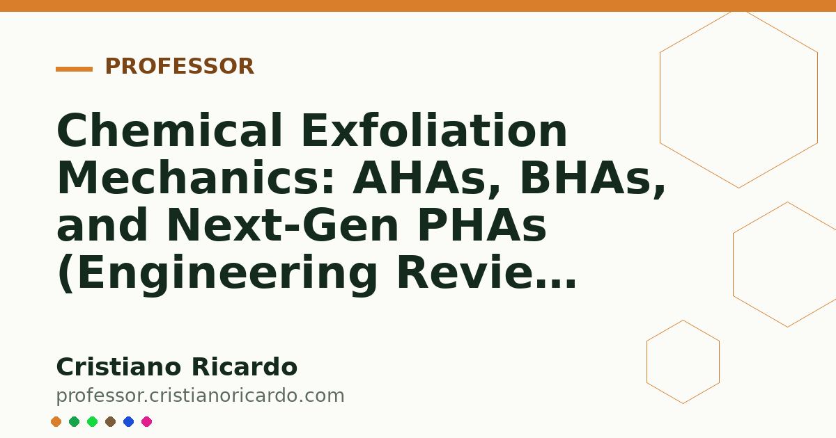 Card OG automático: Chemical Exfoliation Mechanics: AHAs, BHAs, and Next-Gen PHAs (Engineering Review 2012)