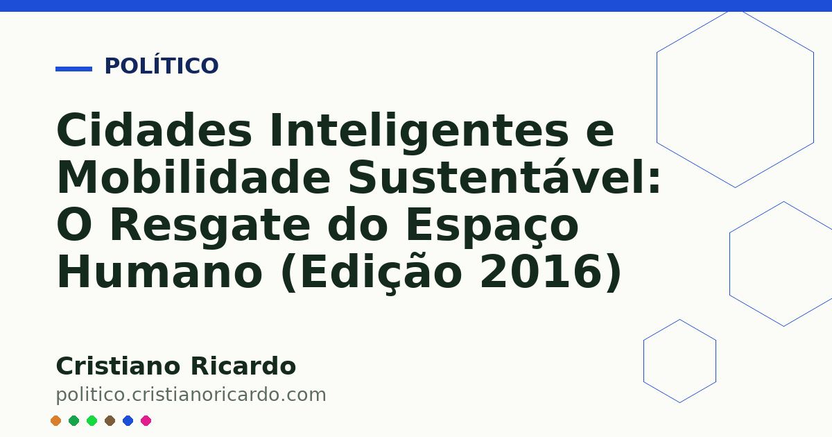Card OG automático: Cidades Inteligentes e Mobilidade Sustentável: O Resgate do Espaço Humano (Edição 2016)