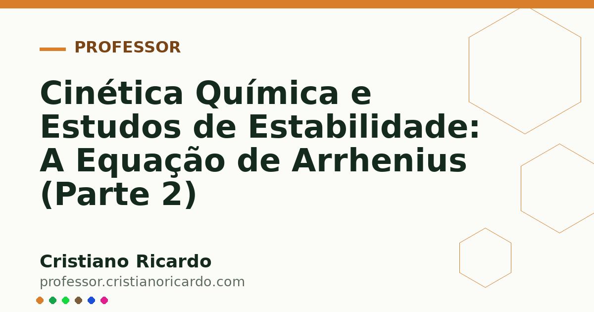 Card OG automático: Cinética Química e Estudos de Estabilidade: A Equação de Arrhenius (Parte 2)
