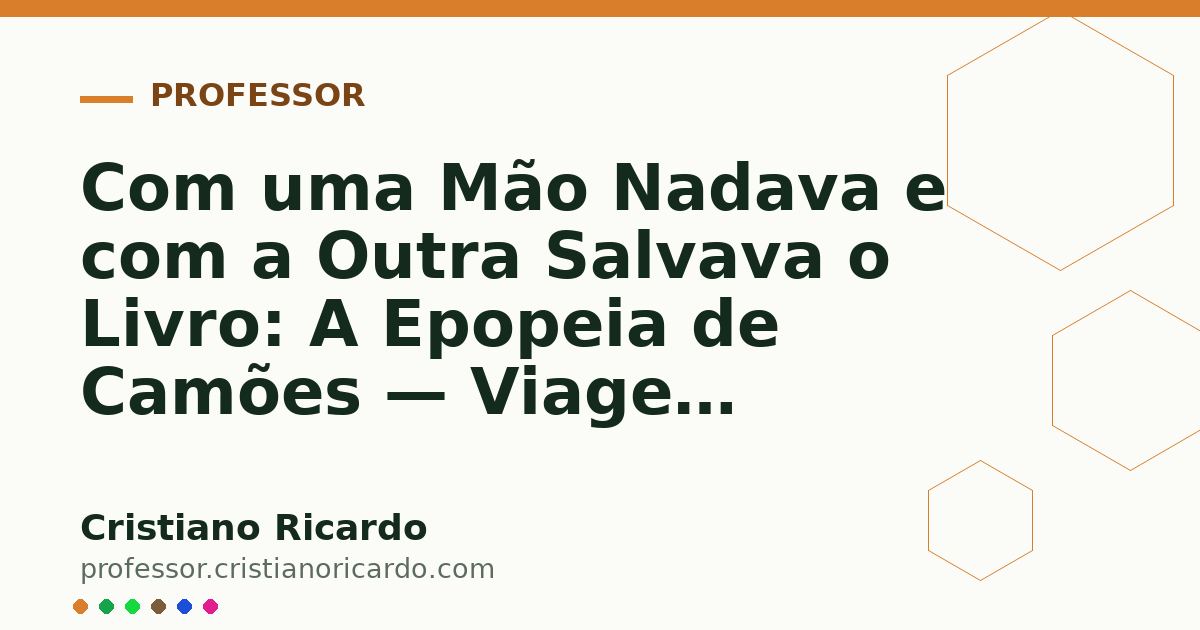 Card OG automático: Com uma Mão Nadava e com a Outra Salvava o Livro: A Epopeia de Camões — Viagem Lusófona (2009)