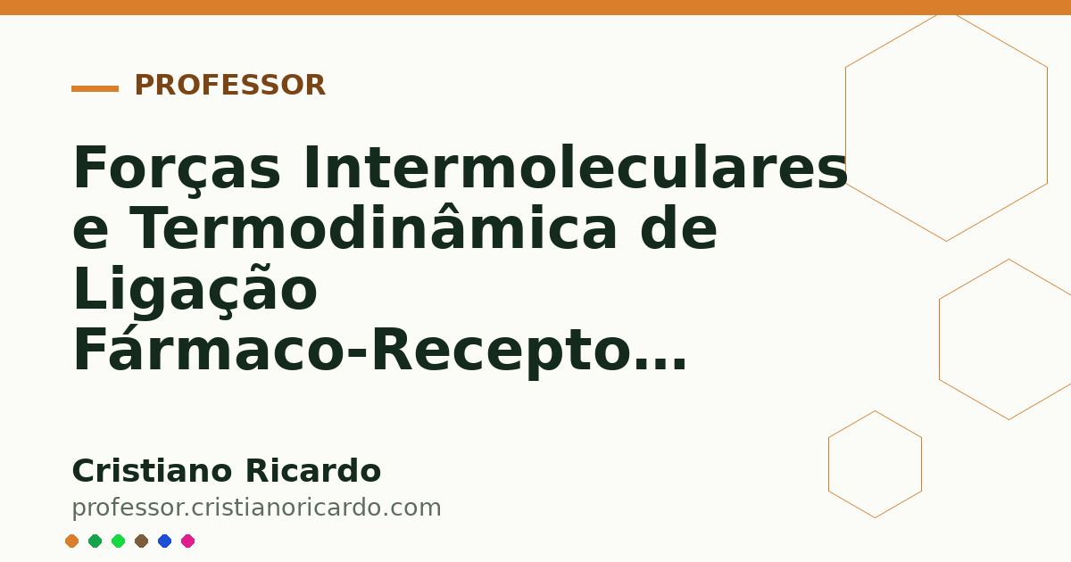 Card OG automático: Forças Intermoleculares e Termodinâmica de Ligação Fármaco-Receptor (Tratado de Química Farmacêutica 2019)