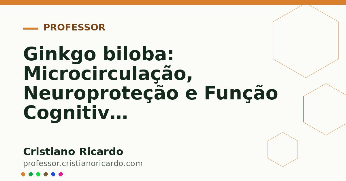 Card OG automático: Ginkgo biloba: Microcirculação, Neuroproteção e Função Cognitiva (Aprofundamento 10)