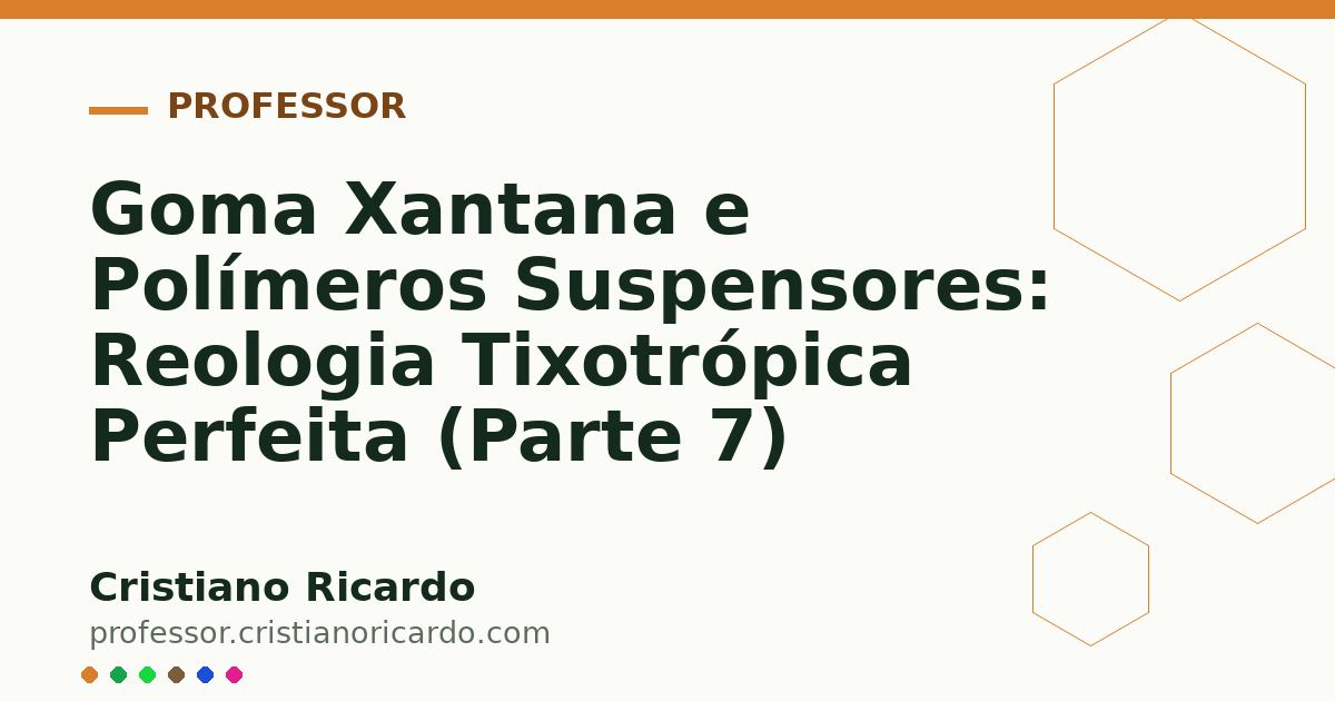 Card OG automático: Goma Xantana e Polímeros Suspensores: Reologia Tixotrópica Perfeita (Parte 7)
