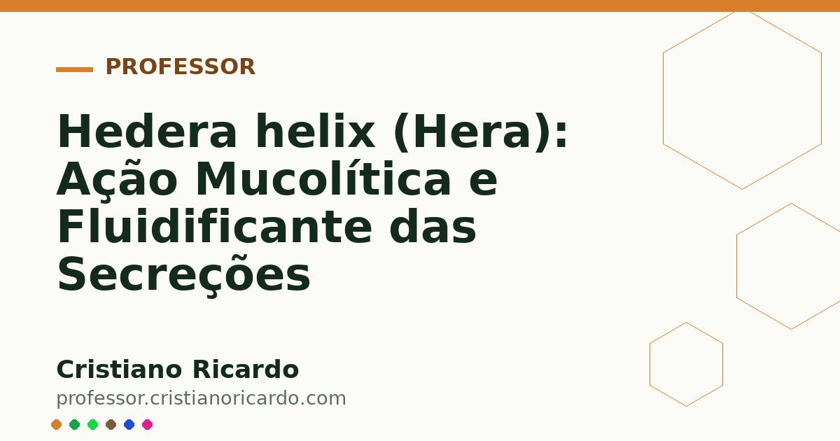 Card OG automático: Hedera helix (Hera): Ação Mucolítica e Fluidificante das Secreções
