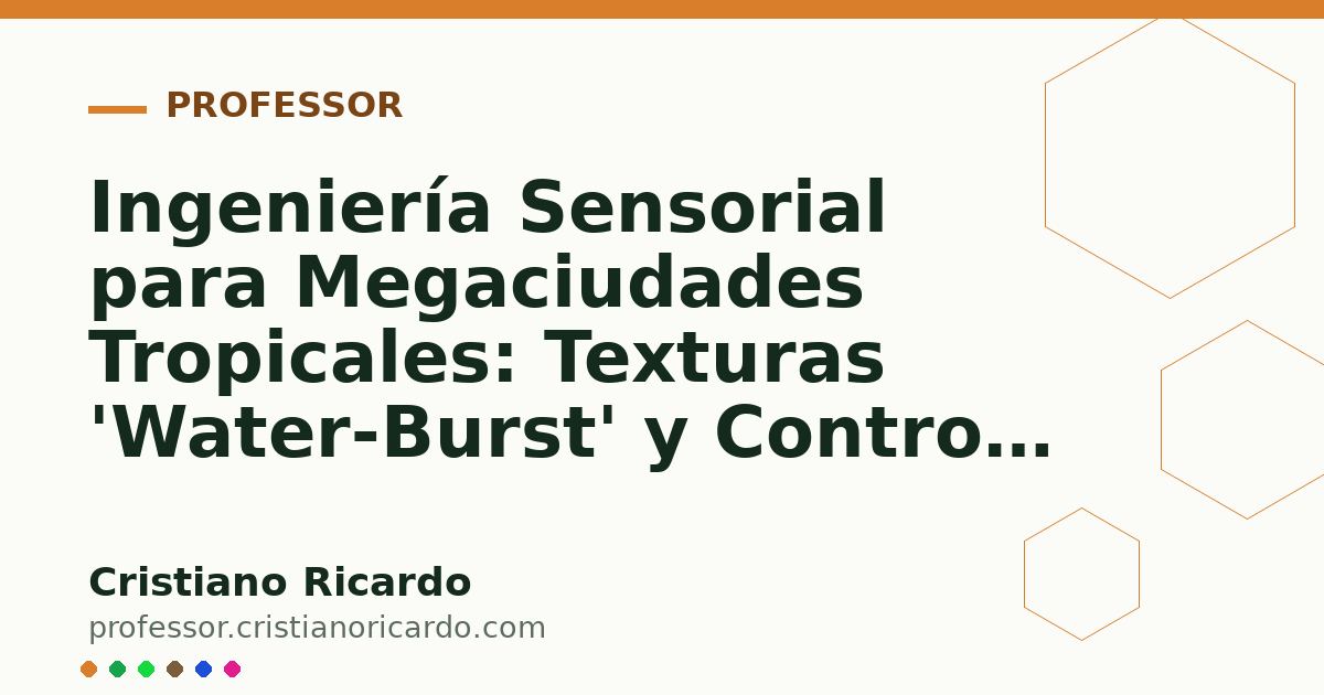 Card OG automático: Ingeniería Sensorial para Megaciudades Tropicales: Texturas 'Water-Burst' y Control de Brillo (Análisis de Mercado & Ciencia 2019)