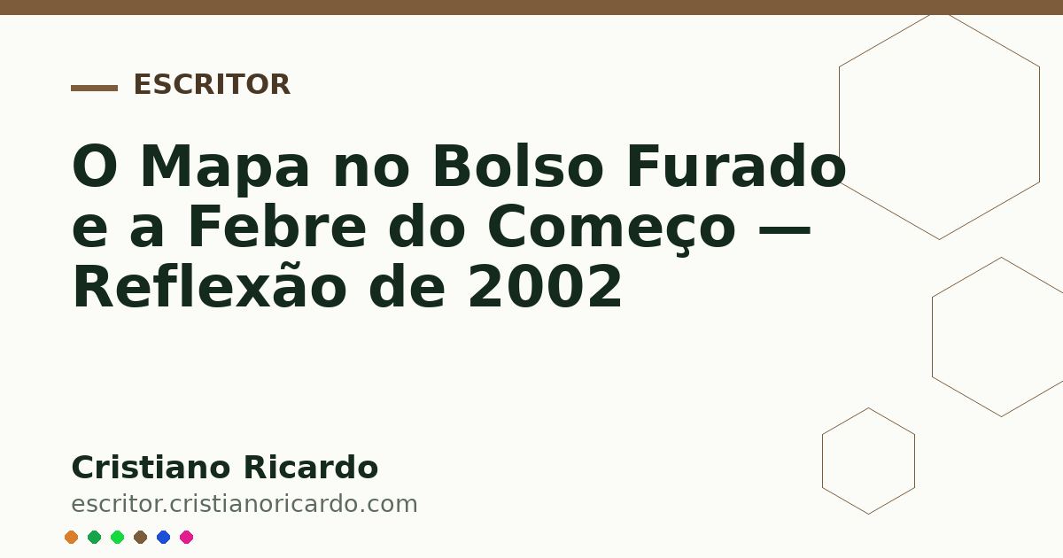 Card OG automático: O Mapa no Bolso Furado e a Febre do Começo — Reflexão de 2002