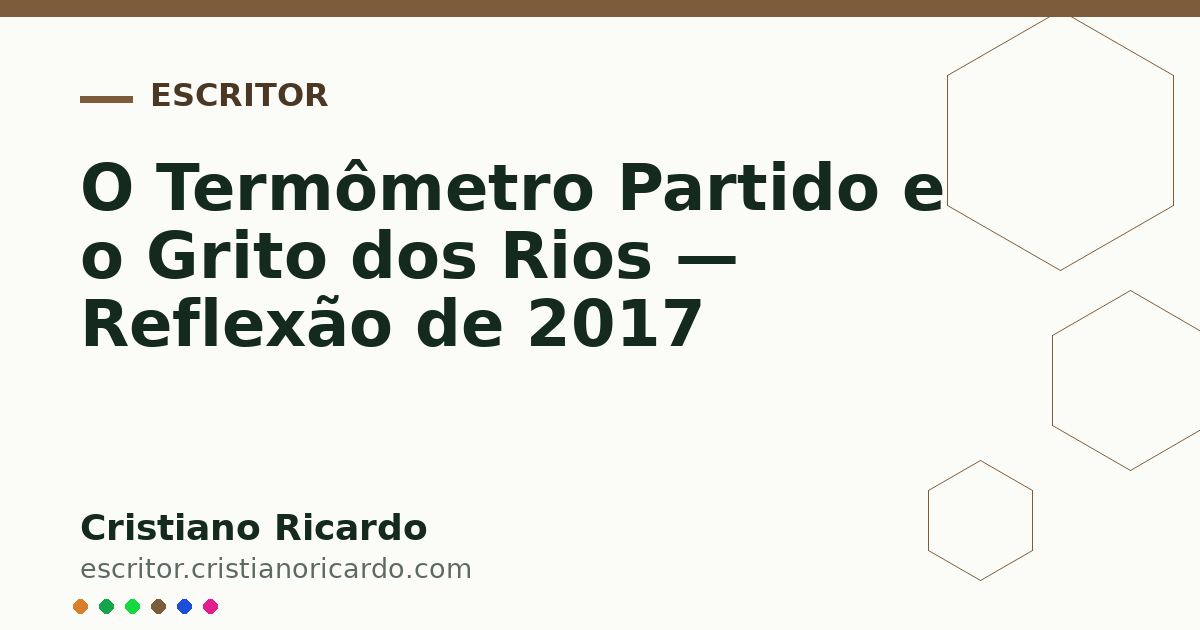 Card OG automático: O Termômetro Partido e o Grito dos Rios — Reflexão de 2017