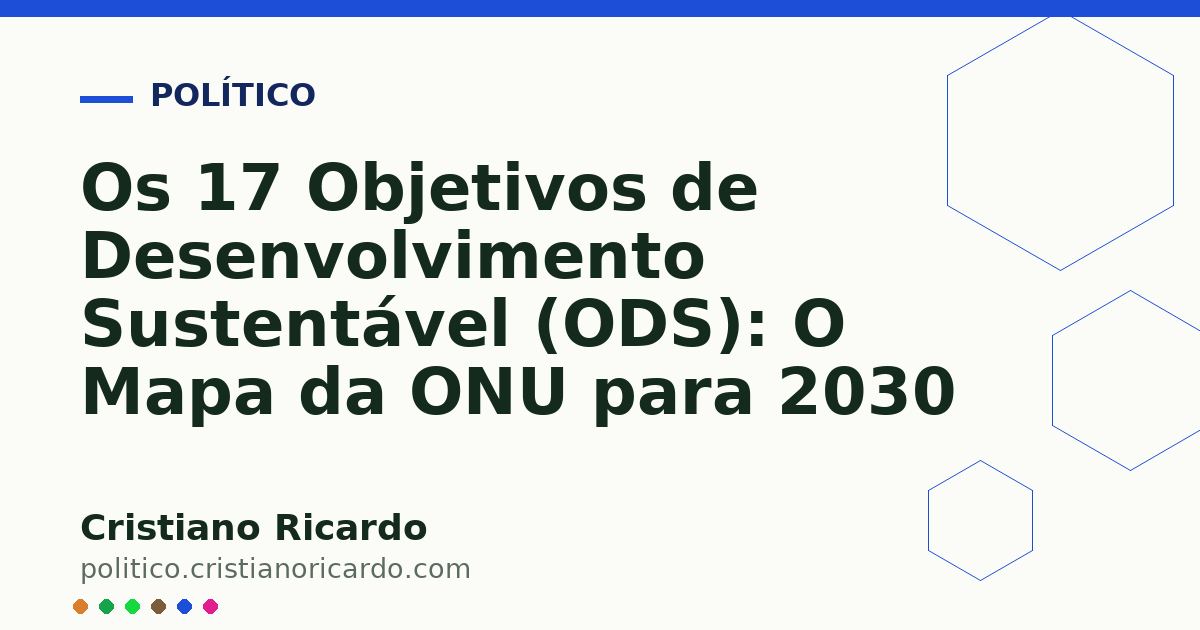 Card OG automático: Os 17 Objetivos de Desenvolvimento Sustentável (ODS): O Mapa da ONU para 2030