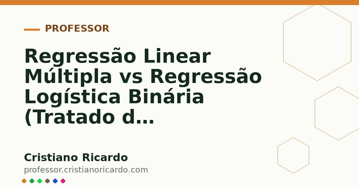 Card OG automático: Regressão Linear Múltipla vs Regressão Logística Binária (Tratado de Bioestatística Clínica 2024)