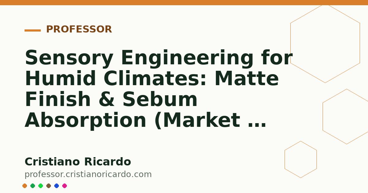 Card OG automático: Sensory Engineering for Humid Climates: Matte Finish & Sebum Absorption (Market & Science Review 2017)