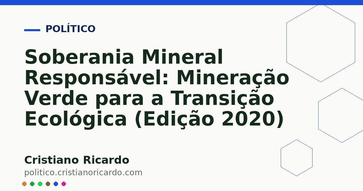 Card OG automático: Soberania Mineral Responsável: Mineração Verde para a Transição Ecológica (Edição 2020)