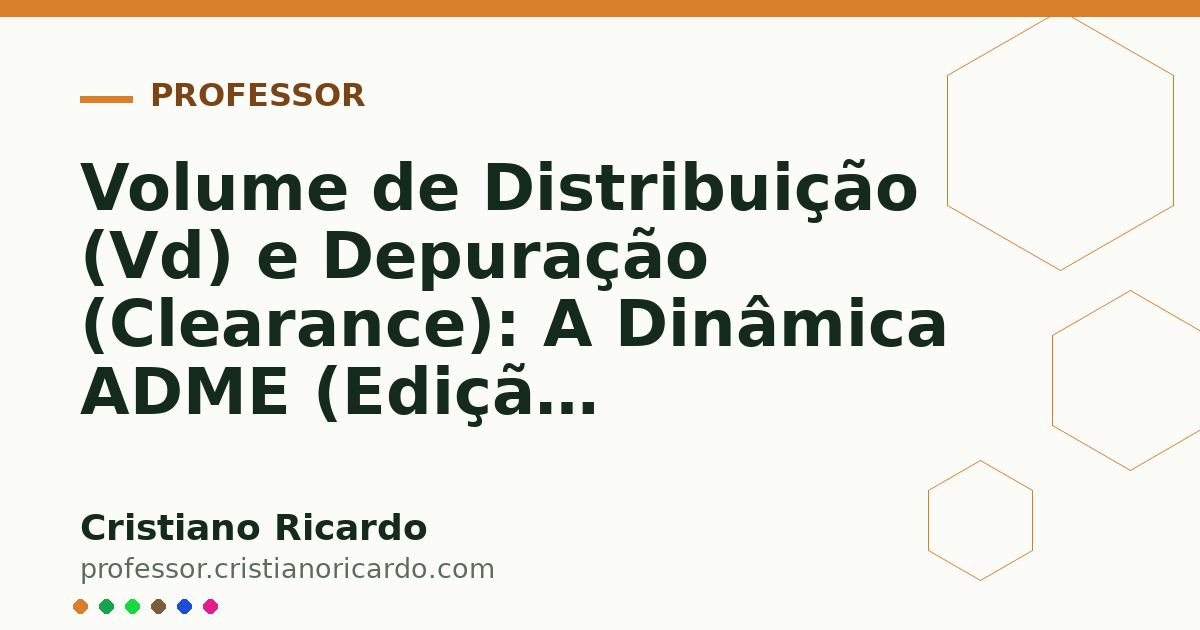 Card OG automático: Volume de Distribuição (Vd) e Depuração (Clearance): A Dinâmica ADME (Edição Farmacêutica 2008)