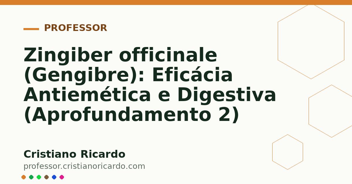 Card OG automático: Zingiber officinale (Gengibre): Eficácia Antiemética e Digestiva (Aprofundamento 2)